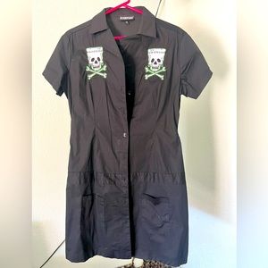 Sourpuss button up shirt dress